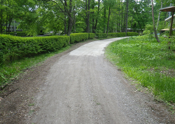 茅野市 車山高原 道路砕石